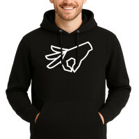 Unisex Hoodie Reingeguckt Hand Größe S-3XL