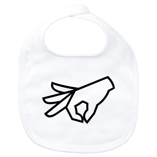 Baby Lätzchen Reingeguckt Hand