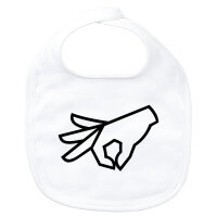 Baby Lätzchen Reingeguckt Hand