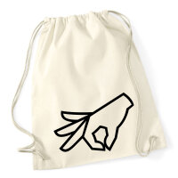 Turnbeutel Reingeguckt Hand 12 Liter