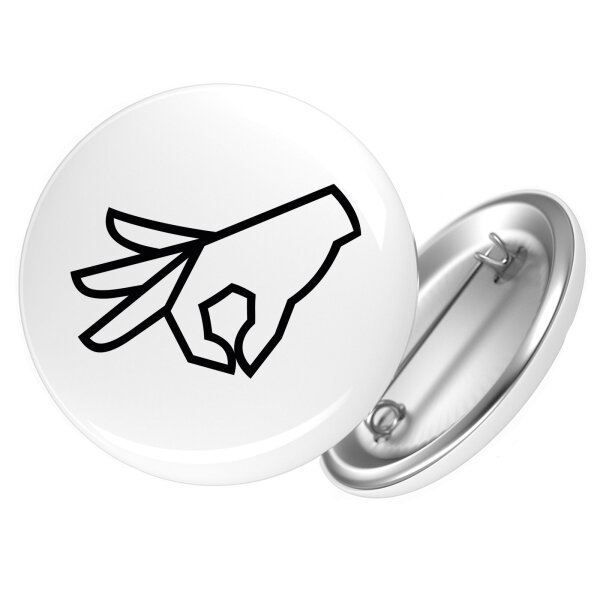 Button Reingeguckt Hand