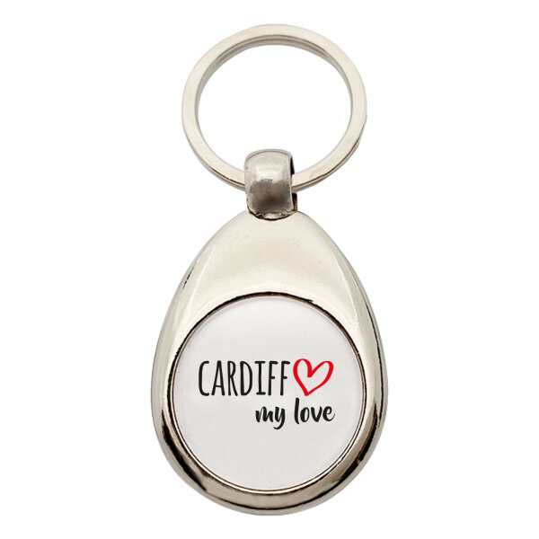 Schlüsselanhänger Cardiff my love
