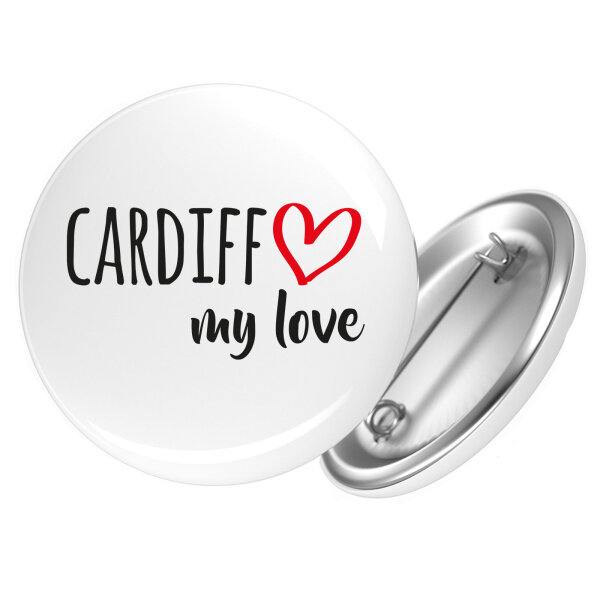 Button Cardiff my love Anstecker