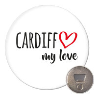 Magnet Cardiff my love 59mm K&uuml;hlschrankmagnet