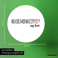 Aufkleber Ho Chi Minh City my love 10cm Sticker