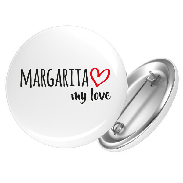 Button Margarita Island my love Anstecker