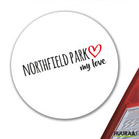 Aufkleber Northfield Park my love 10cm Sticker