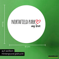 Aufkleber Northfield Park my love 10cm Sticker