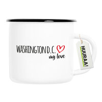 Emaille Tasse Washington D.C. my love 300ml Vintage...