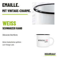 Emaille Tasse Washington D.C. my love in Weiß, 300 ml