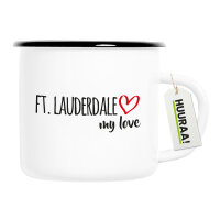 Emaille Tasse Ft. Lauderdale my love 300ml Vintage...