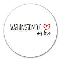 Aufkleber Washington D.C. my love 10cm Sticker