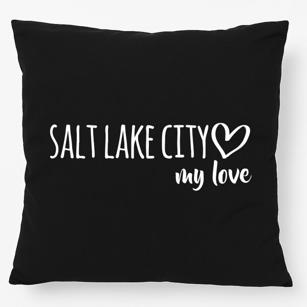 Kissen Salt Lake City my love 40x40cm
