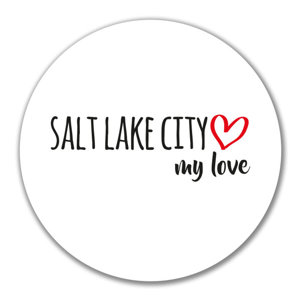 Aufkleber Salt Lake City my love 10cm Sticker