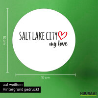 Aufkleber Salt Lake City my love 10cm Sticker