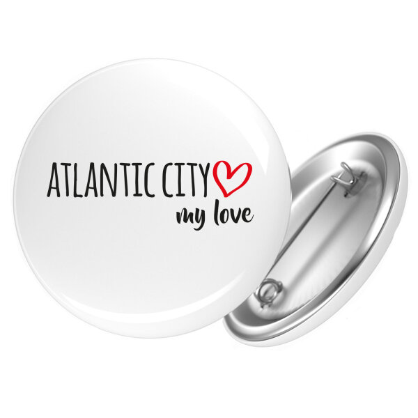Button Atlantic City my love Anstecker