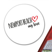 Aufkleber Newport Beach my love 10cm Sticker