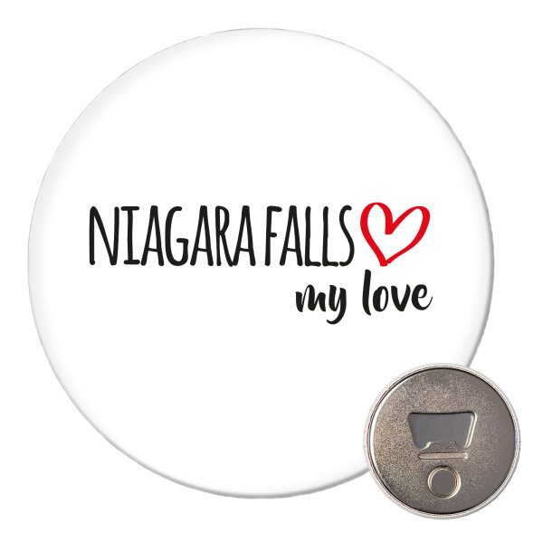 Magnet Niagara Falls my love 59mm Kühlschrankmagnet Flaschenöffner