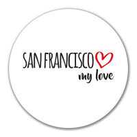 Aufkleber San Francisco my love 10cm Sticker