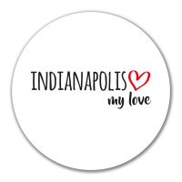 Aufkleber Indianapolis my love 10cm Sticker