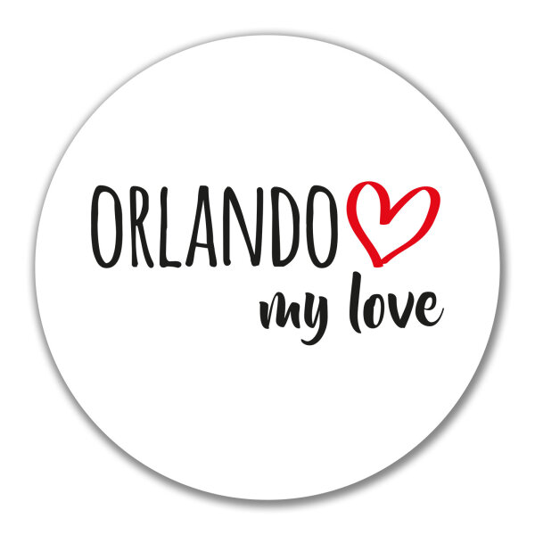 Aufkleber Orlando my love 10cm Sticker