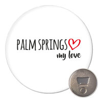 Magnet Palm Springs my love 59mm K&uuml;hlschrankmagnet