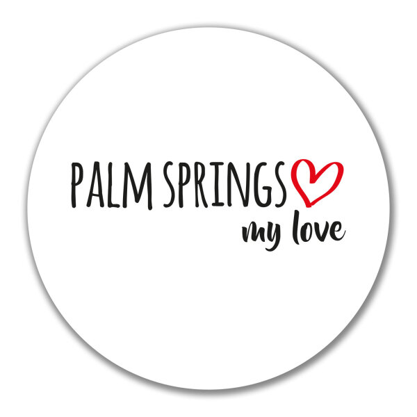 Aufkleber Palm Springs my love 10cm Sticker
