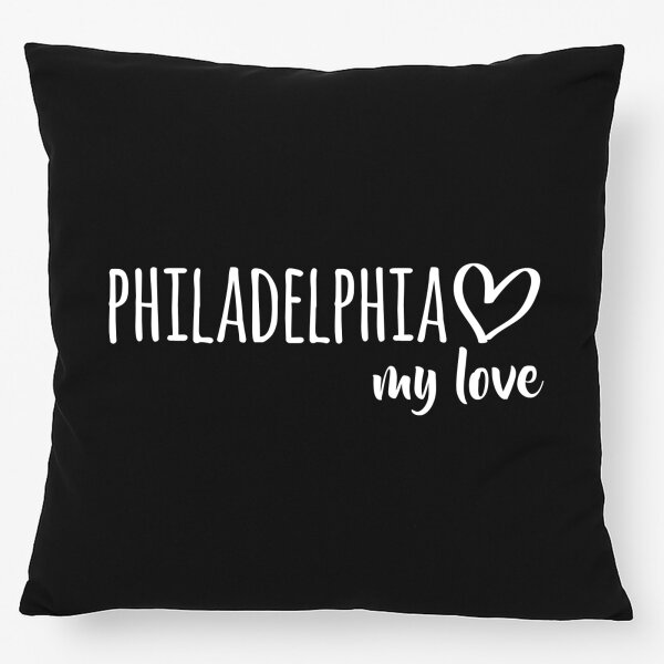 Kissen Philadelphia my love 40x40cm