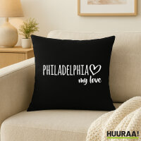 Kissen Philadelphia my love 40x40cm
