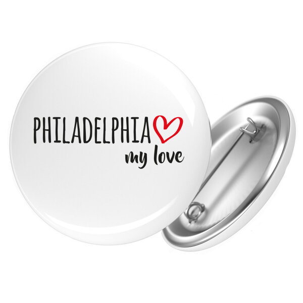 Button Philadelphia my love Anstecker