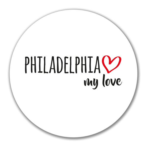 Aufkleber Philadelphia my love 10cm Sticker