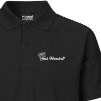 Damen Polo Shirt Just Married Tauben