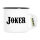 Emaille Tasse Joker Schriftzug 300ml Vintage Emaille Becher
