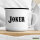 Emaille Tasse Joker Schriftzug 300ml Vintage Emaille Becher