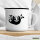 Emaille Tasse Faultier Silhouette 300ml Vintage Emaille Becher