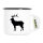 Emaille Tasse Hirsch Silhouette 300ml Vintage Emaille Becher