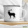 Emaille Tasse Hirsch Silhouette 300ml Vintage Emaille Becher
