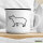 Emaille Tasse Capybara Silhouette 300ml Vintage Emaille Becher