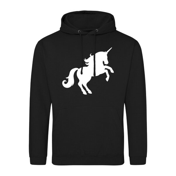 Unisex Hoodie Einhorn Silhouette Größe S-3XL