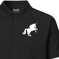 Herren Polo Shirt Einhorn Silhouette Größe S-3XL