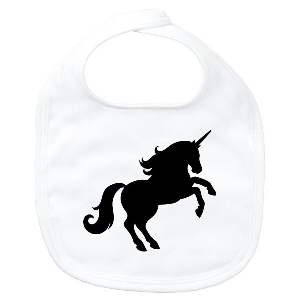 Baby Lätzchen Einhorn Silhouette