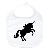 Baby Lätzchen Einhorn Silhouette