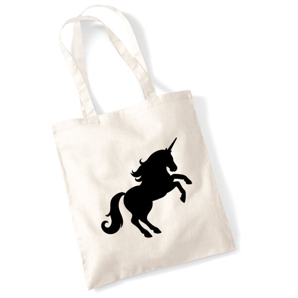 Jutebeutel Einhorn Silhouette 10 Liter
