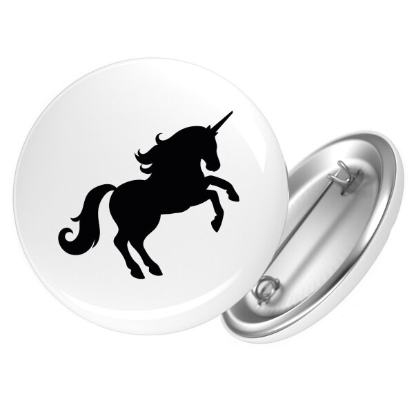 Button Einhorn Silhouette