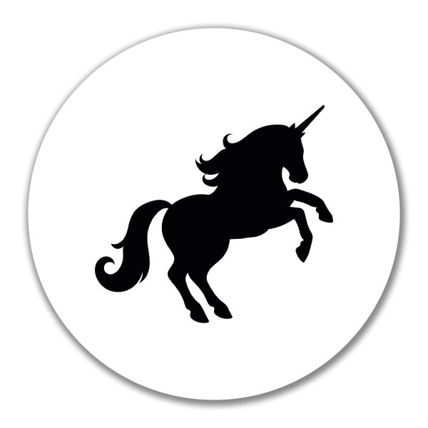 Aufkleber Einhorn Silhouette 10cm Sticker