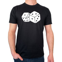 Herren T-Shirt Würfel Dice Größe S-3XL