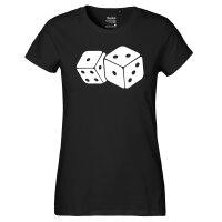 Damen T-Shirt Würfel Dice Größe XS-XXL