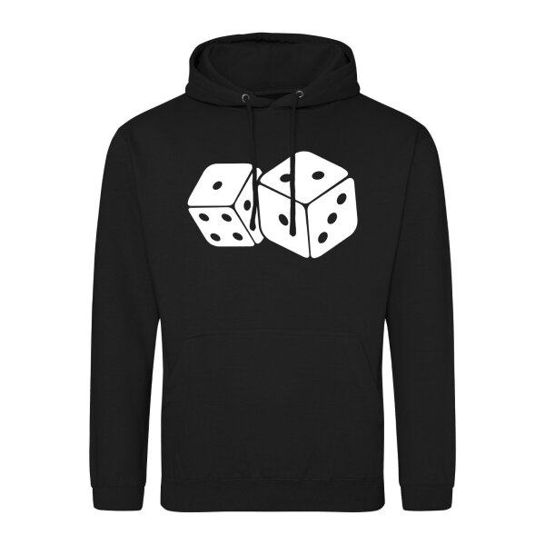 Unisex Hoodie Würfel Dice Größe S-3XL