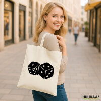Jutebeutel Würfel Dice 10 Liter