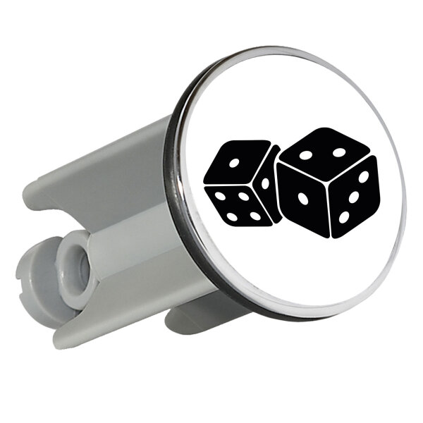 Waschbeckenstöpsel Würfel Dice 4cm Abflussstopfen